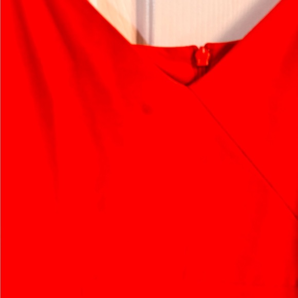 French Connection women’s red whisper faux wrap mini dress - Picture 2 of 5